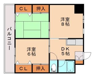 新飯塚駅 徒歩15分 2階の物件間取画像